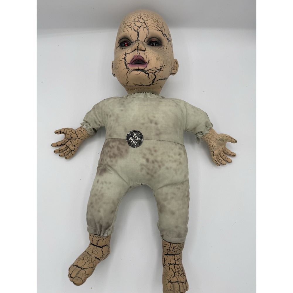 Spirit Halloween Demonic Dolly 15 Inch Animated Doll Creepy Baby Decor